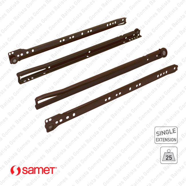 Corredi�as para gavetas SAMET / Extra��o parcial / 25Kg